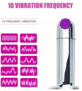BALITA VIBRADOR RECARGABLE USB 10 FRECUENCIAS DE VIBRACION