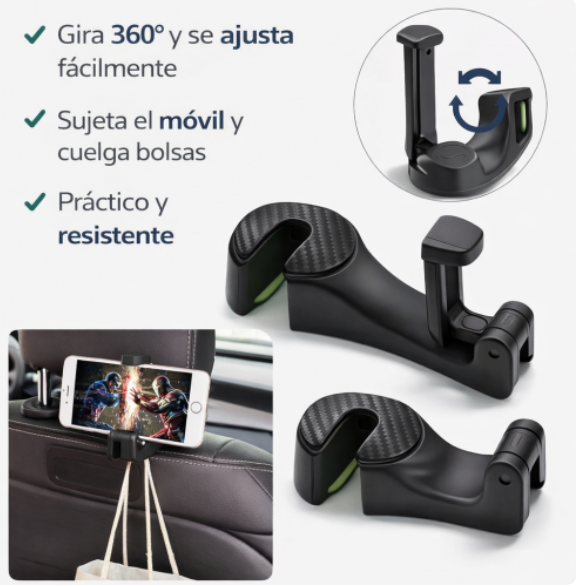 SOPORTE ROTATIVO PARA ASIENTO DE AUTOMOVIL