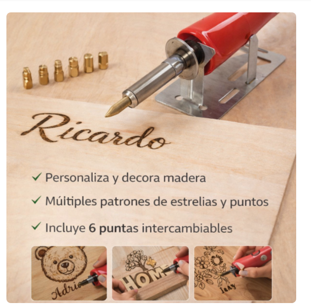 PIRÓGRAFO PARA ESCRIBIR EN MADERA