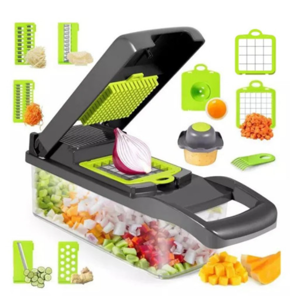 CORTADOR DE VEGETALES SHOPER 14 PIEZAS (24/32 UND X CAJA)